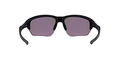 Oakley Men's OO9363 Flak Beta Rectangular Sunglasses, Matte Black/Green, 64mm