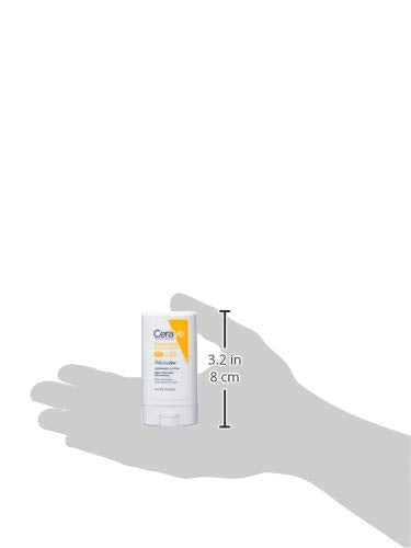 CeraVe Sunscreen stick spf 50 | 0.47 ounce | mineral sunscreen for kids & adults | fragrance free, 0.47 Ounce