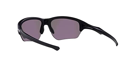 Oakley Men's OO9363 Flak Beta Rectangular Sunglasses, Matte Black/Green, 64mm