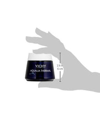 Thumbnail for Vichy Aqualia Thermal Spa Face Night Cream and Overnight Mask with Hyaluronic Acid, Moisturizer for Face and Neck, Moisturizing Night Time Anti Wrinkle Cream, Light Scent, Paraben Free