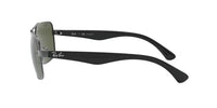 Thumbnail for Ray-Ban Men's RB3483 Metal Square Sunglasses, Gunmetal/Polarized Green, 60 mm