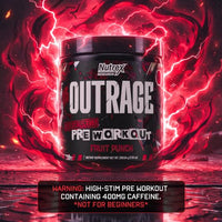 Thumbnail for Image 10 of Nutrex Research Outrage Ultra HIGH STIM Pre-Workout Powder for Men