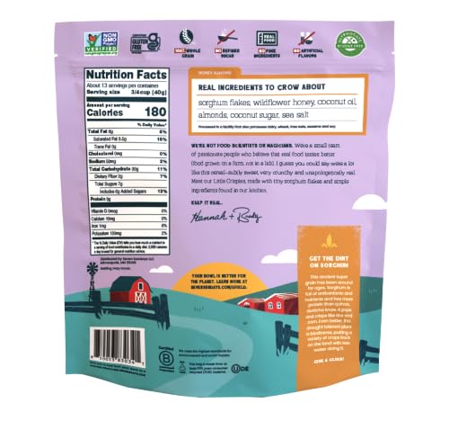 Image 3 of Seven Sundays Little Crispies Cereal, Honey Almond, 18 oz Bags, 2pk