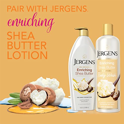 Image 4 of Jergens Enriching Shea Butter Body Wash, 22 Ounces