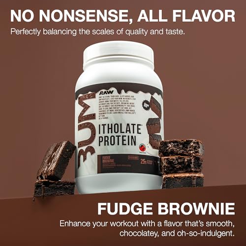 Image 3 of RAW Whey Isolate Protein Powder, Fudge Brownie - 25 Servings