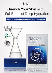 Thumbnail for Image 3 of SNP Real Active Hydrating Ampoule Sheet Mask 10 Sheets