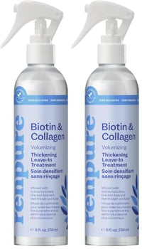 Thumbnail for Image 1 of Default Title for the product RENPURE Biotin & Collagen Leave-In Conditioner Treatment 8 Fl Oz Pack of 2