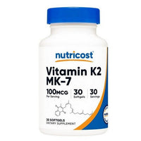 Thumbnail for Nutricost Vitamin K2 MK-7 Softgels 100 Mcg 30 Softgels