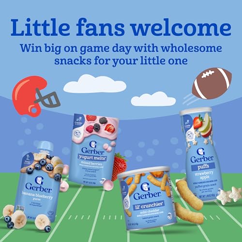 Image 5 of Gerber Stage 3 Baby Food Snacks Value Pack Lil’ Crunchies 4PK
