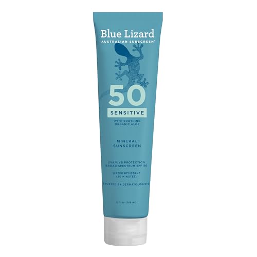 Image 1 of Default Title for the product BLUE LIZARD Sensitive Mineral SPF 50 Sunscreen Lotion, 5 fl oz