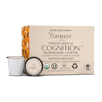 Thumbnail for Image 1 of Default Title for the product LIFEBOOST Lifeboost French Vanilla Cognition Mushroom K Cups, Low Acid, 10 Count