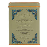 Thumbnail for Image 5 of Harney & Sons HT Organic Ginger Turmeric Herbal Tea, 20 Sachets Tin