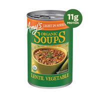 Thumbnail for Image 3 of Amy's Soup Vegan Light in Sodium Lentil Vegetable Soup (12 Pack) 14.5 oz