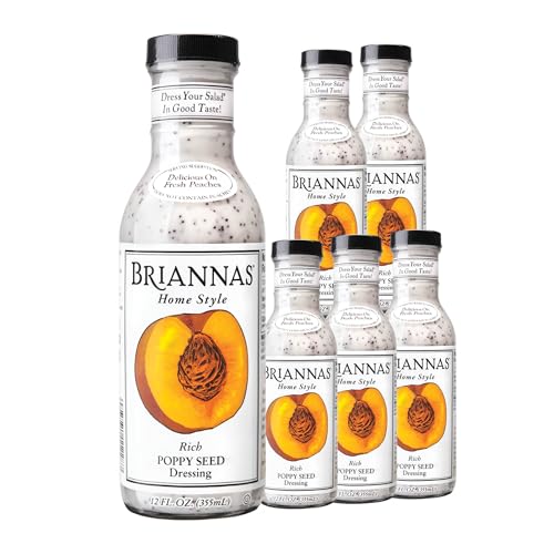 Image 1 of Default Title for the product BRIANNAS Home Style Rich Poppy Seed Dressing 12 oz. Bottles - 6 Pack