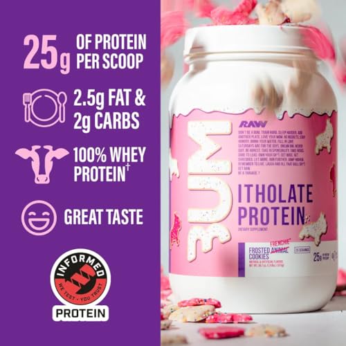 Image 3 of RAW Whey Isolate Protein Powder, Frosted Frenchie Cookie - 25 Servings