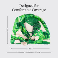 Thumbnail for Image 11 of Kitsch Luxury Satin-Lined Flexi Shower Cap for Women