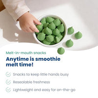 Thumbnail for Image 4 of Amara Smoothie Melts - Mighty Sweet Greens - Baby Snacks Made With Fruits and Vegetables - Healthy Toddler Snacks For Your Kids Lunch Box - Organic Plant Based Yogurt Melts - 6 Resealable Bags