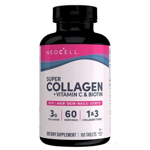 Neocell Laboratories Collagen Peptides Grass Fed + C & Biotin 180 Tablets