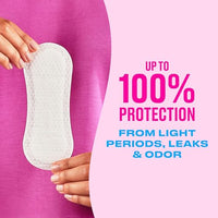 Thumbnail for Image 2 of Carefree Light Panty Liners, Extra Long, Wrapped, Unscented, 93 ct