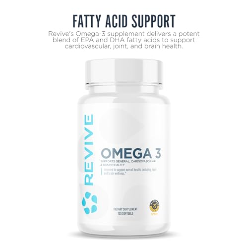 Image 3 of Revive MD Omega 3 Fish Oil Supplements for Men & Women – 120 Softgels