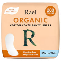 Thumbnail for Image 1 of Default Title for the product Rael Panty Liners for Women Organic Cotton Cover Micro Thin 280 Count