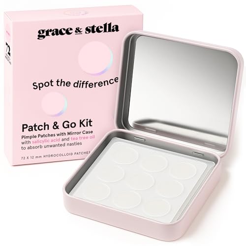 Image 2 of 72 Count (Pack of 1) / Clear Confidence With Mirror for the product grace & stella Award Winning Pimple Patches for Face