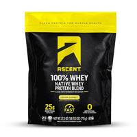 Thumbnail for Image 1 of Default Title for the product Ascent 100% Whey Protein Powder, Lemon Sorbet, 1.7 lb