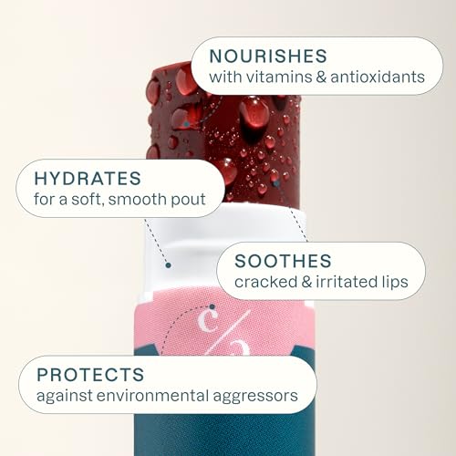 Image 4 of Cliganic Organic Lip Balm Set, 4 Flavors, 100% Natural for Dry Cracked Lips