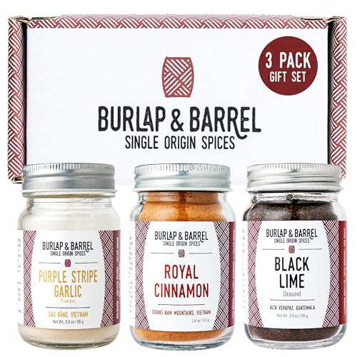 Image 1 of Default Title for the product Burlap & Barrel 3-Pack Spice Gift Set – 3 Full-Size Jars of Favorite Spices
