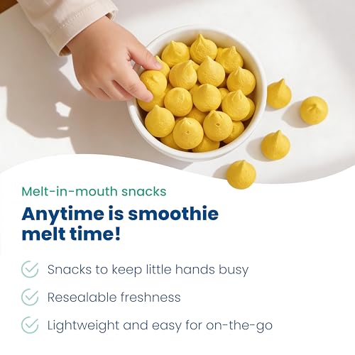 Image 4 of Amara Smoothie Melts - Mango Carrot - Organic Baby Snacks w/ Fruits & Veggies - Plant Based Yogurt Melts - Healthy Toddler Snack - Activity Book Included - Enjoy From 10+ Mos - 6 Resealable Bags
