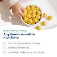 Thumbnail for Image 4 of Amara Smoothie Melts - Mango Carrot - Organic Baby Snacks w/ Fruits & Veggies - Plant Based Yogurt Melts - Healthy Toddler Snack - Activity Book Included - Enjoy From 10+ Mos - 6 Resealable Bags