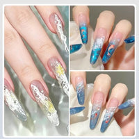 Thumbnail for Image 3 of Born Pretty Ocean Wave White Blooming Gel Nail Polish 15ML