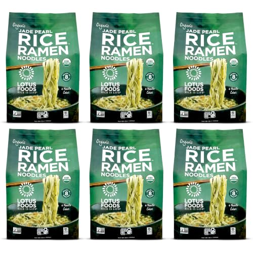 Image 1 of Default Title for the product Lotus Foods Jade Pearl Organic Rice Ramen, Non GMO - 10 Oz Bags (Pack of 6)