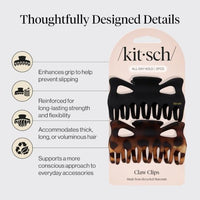 Thumbnail for Image 4 of Kitsch Large Hair Claw Clips - 2pcs