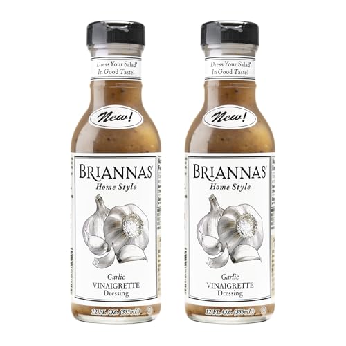 Image 1 of Default Title for the product BRIANNAS Home Style Garlic Vinaigrette Dressing, Gluten Free, 2 Pack