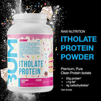 Thumbnail for Image 2 of RAW Whey Isolate Protein Powder, Birthday Cake - 25 Servings