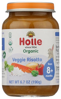 Thumbnail for Image 1 of Default Title for the product Holle Organic Veggie Risotto Baby Food, 6.7 OZ