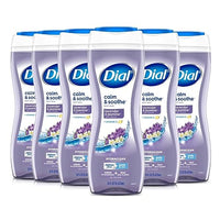 Thumbnail for Image 1 of Default Title for the product Dial Body Wash, Calm & Soothe Lavender & Jasmine Scent, 16 fl oz, Pack of 6
