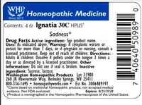 Thumbnail for Image 2 of Ignatia Amara 30C. 900 Pellets. Commonly Used for Sadness.* Made by The Oldest Homeopathic Company in America.