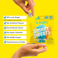 Thumbnail for Image 4 of SmartSweets Sour Blast Buddies, Low Sugar Sour Gummy, 1.8oz Bags, 6 Pack