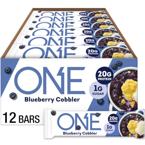 Image 1 of Default Title for the product ONE Blueberry Cobbler Protein Bars, 20g Protein, Gluten Free Snacks 12 ct