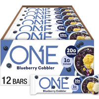Thumbnail for Image 1 of Default Title for the product ONE Blueberry Cobbler Protein Bars, 20g Protein, Gluten Free Snacks 12 ct