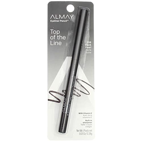 Image 1 of Default Title for the product Almay Top of the Line Eyeliner Pencil, Black Pearl, 0.01 oz (Pack of 4)