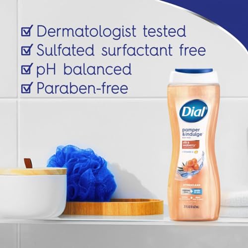Image 5 of Dial Body Wash Pamper & Indulge Silk & Seaberry 21 fl oz Pack of 4