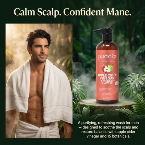 Image 6 of PURA D'OR Apple Cider Vinegar Shampoo for Clarifying and Volume, 16oz