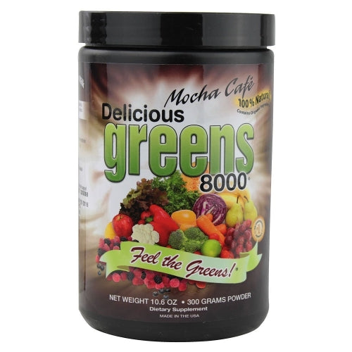 Greens World Inc Delicious Greens 8000 Mocha Cafe Flavor 10.6 oz