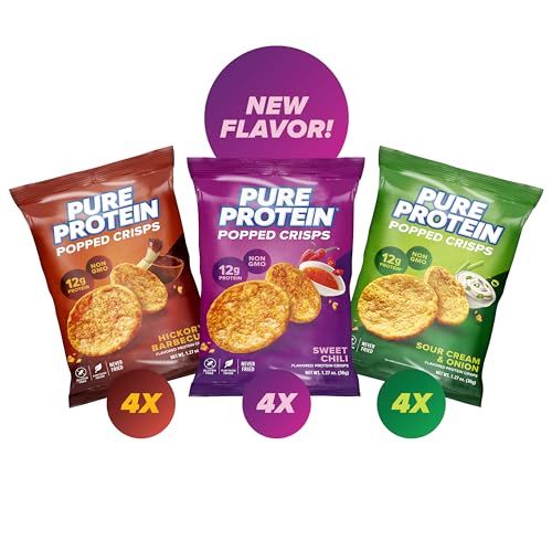 Image 1 of Default Title for the product Pure Protein Popped Crisps Variety Pack 12 Ct