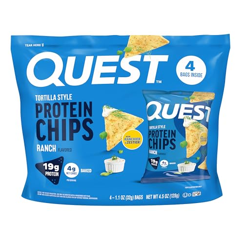Image 1 of Default Title for the product Quest Nutrition Ranch Tortilla Style Protein Chips, 4 Count