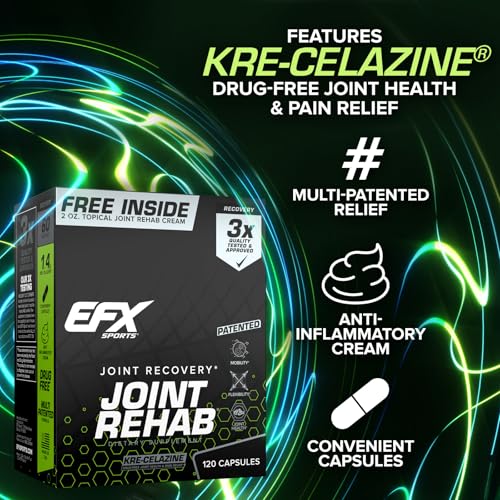 Image 3 of EFX Sports Joint Rehab Recovery Kit | 120 Capsules + 2 oz Cream