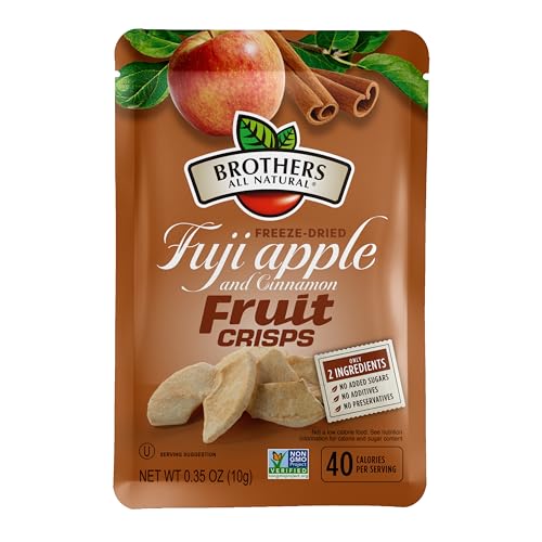 Image 1 of Default Title for the product Brothers-ALL-Natural Freeze Dried Fruit Crisps, Fuji Apple & Cinnamon, 0.35 Oz (Pack of 24)